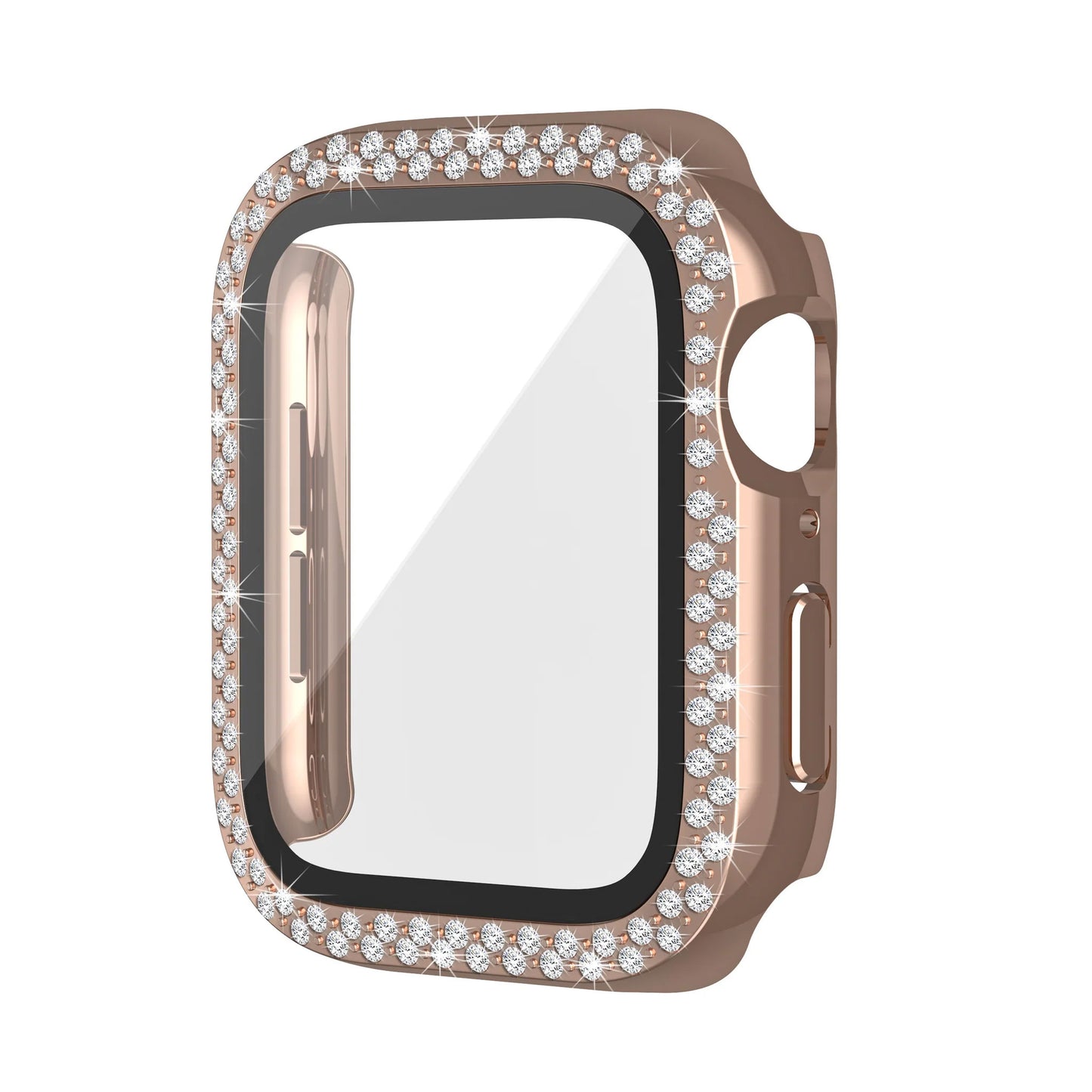 Bling Bumper Case with Tempered Glass Screen Protector Compatible with Apple Watch 38mm