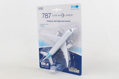 Boeing 787 Dreamliner Pullback Single Plane Toy - Die-cast Airplane Collector Plane