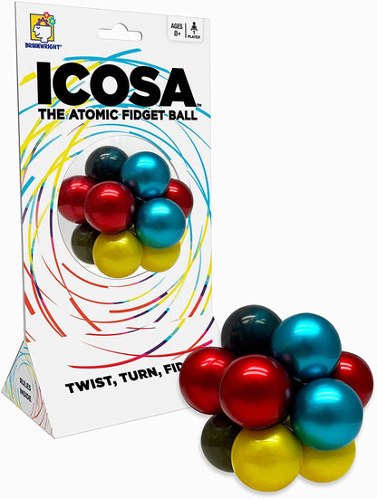Brainwright - ICOSA - The Atomic Fidget Ball - Twist, Turn, Fidget!