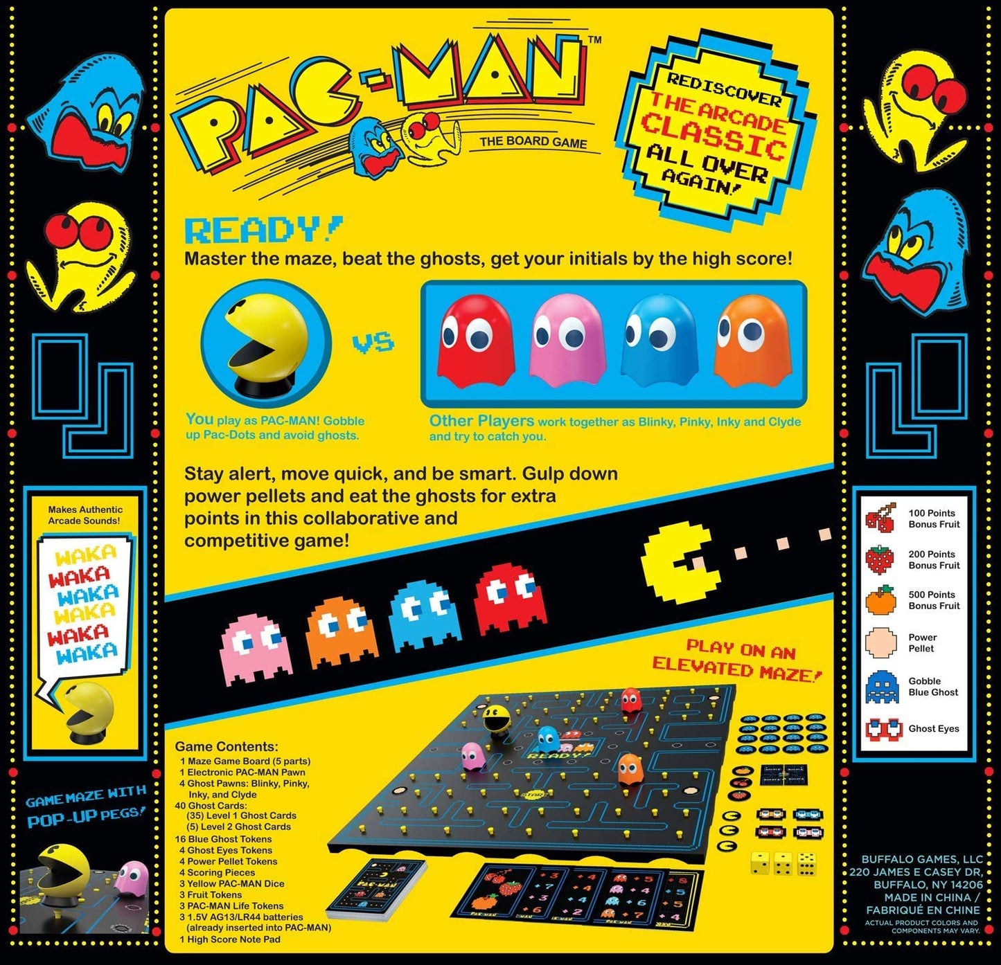 Buffalo Games - Pac-Man Maze Game Board -