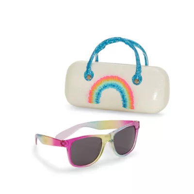 Sunglass and Case Set Round Full Frame Sunglasses Boys/Girls - Random Style Pick