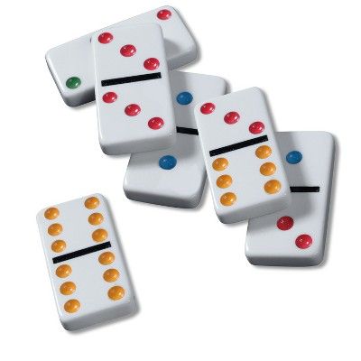 Cardinal Game Gallery Double 6 Color Dot Dominoes