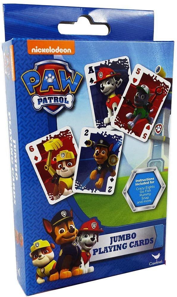 Children's Paw Patrol Jumbo Playing Cards- Spit and Snap Paw Patrol characters!
