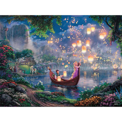 The Disney Collection 4 In 1 Multipack Jigsaw Puzzle Featuring Wizard Mickey, Tangled, Winnine the Pooh and Lady and the Tramp