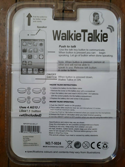 Cell Phone Walkie Talkie for Kids | Powerful 120ft Range, Speakers, Rugged Design, Battery Powered, Outdoor Toys for Boys and Girls