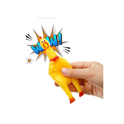Chicken Making Sound Keychain Stress Relief Vent Tricky Toys Gag Gift