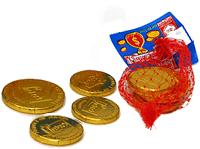 Jewish Kosher Chocolate Gelt Gold Coins Candy - Great Gift For Kids (Pareve)