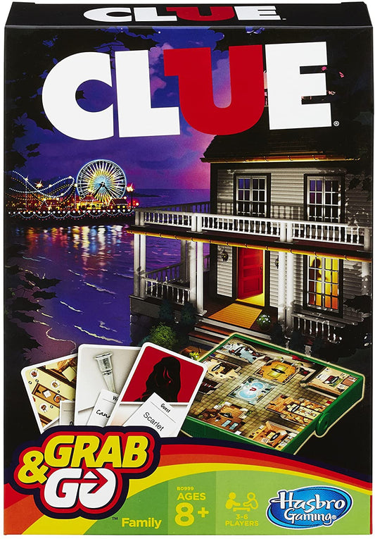 Clue Grab and Go Board Family Game (Travel Size)