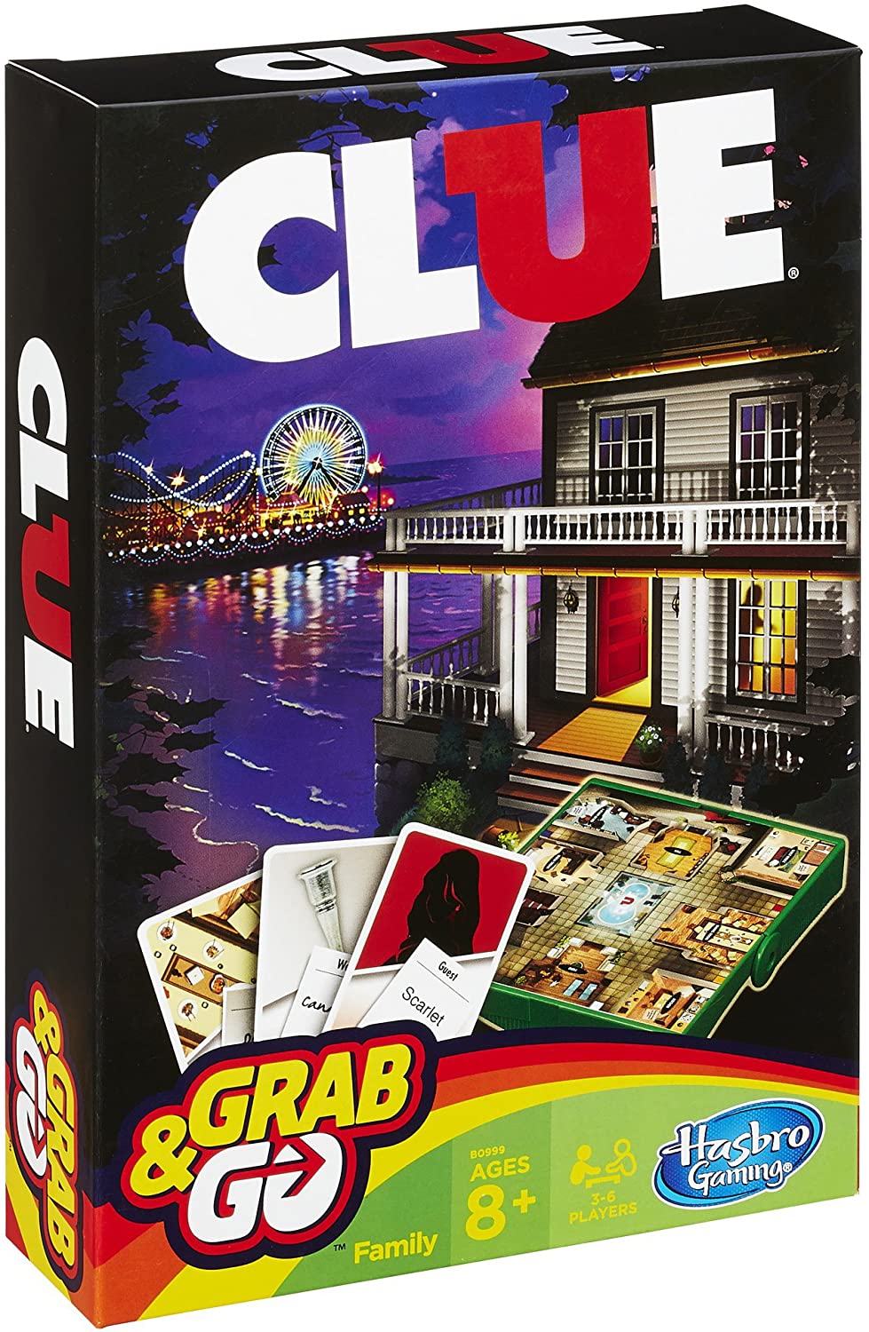 Clue Grab and Go Board Family Game (Travel Size)