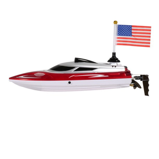 RC Boat Remote Control Boats for Pools and Lakes, 20+mph 2.4GHz Racing Boats, Low Battery Alarm, Capsize Recovery, Toy Gift (Red)