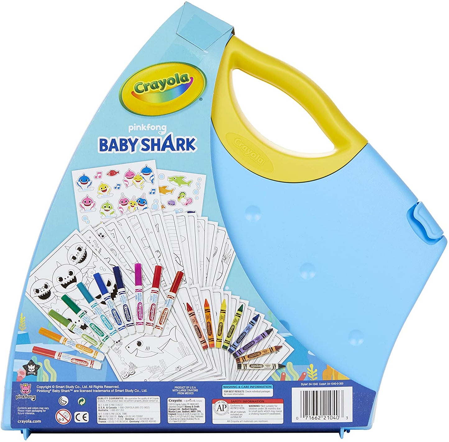 Crayola Baby Shark Art Set, 50 Pieces, Art Supplies, Gift for Kids, Ages 3, 4, 5, 6, 7