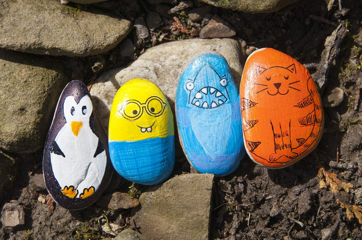 Creativity for Kids Hide & Seek Rock Painting Kit - Arts & Crafts For Kids - Includes Rocks & Waterproof Paint
