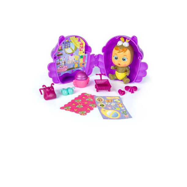 Cry Babies Magic Tears Paci House, Multi - Tears Characters With 9 Accessories
