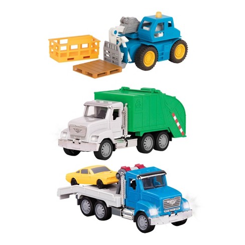 DRIVEN – Small Vehicles Trucks - Micro Toy Series with Sound & Lights Assortment Styles 1 Count (Random Style Pick)