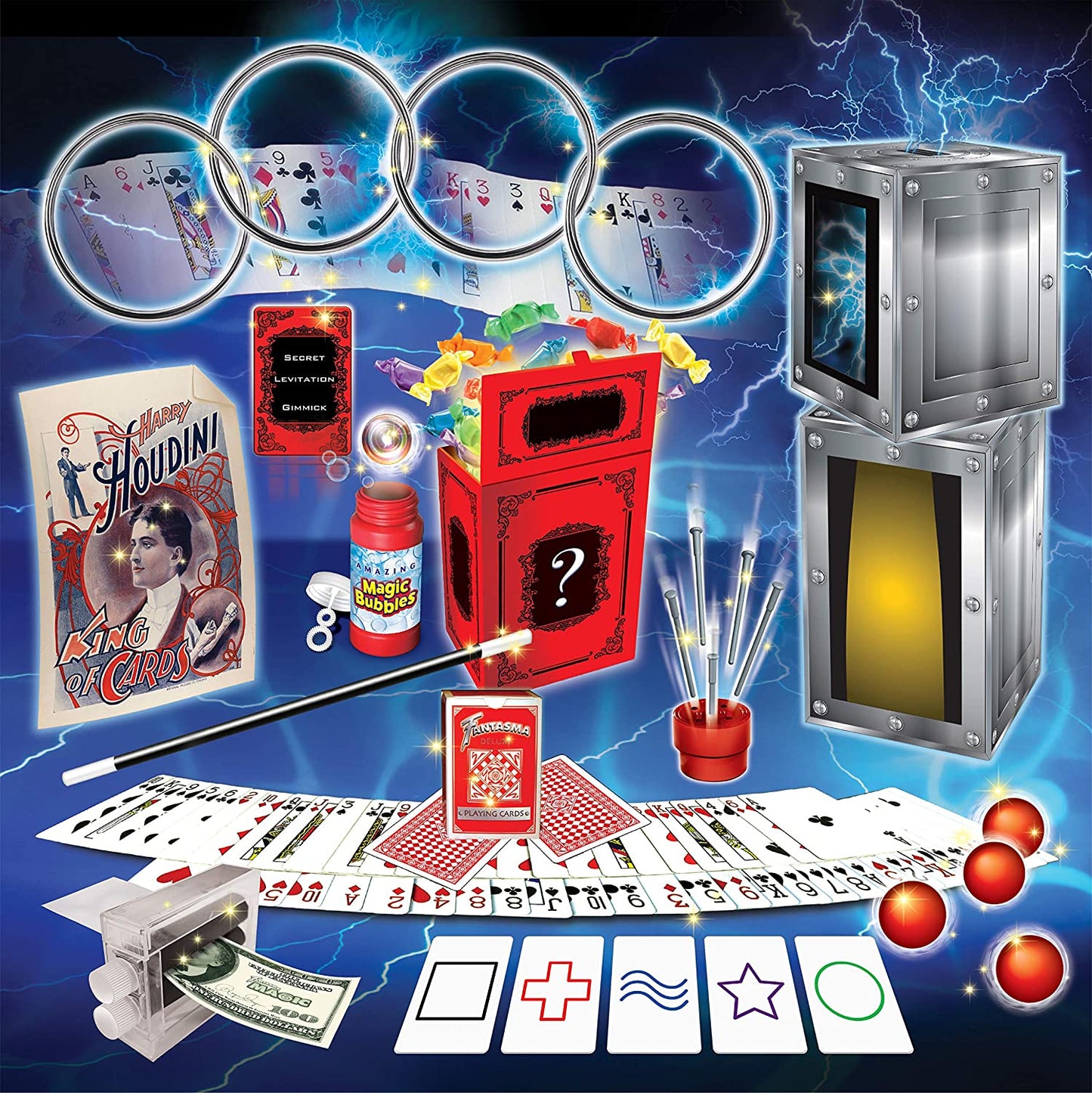 Fantasma Deluxe Grand Illusions Magic Set with 200+ Tricks to Learn (78EUD) – Great Value Magic Kit