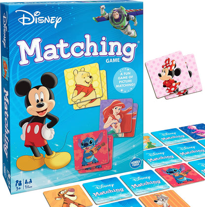 Disney Classic Characters Matching Game by Wonder Forge | A Fun & Fast Disney Memory Game for Kids | Mickey Mouse, Minnie Mouse, Donald Duck, and more , Blue
