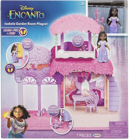 Disney Encanto Isabela's Garden Room Playset Includes Isabela Doll Figure - Flowers Bloom with Every Step!