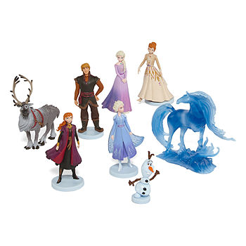 Disney Frozen 2 Deluxe Figure Play Set 10 Piece - Disney's Frozen 2 with Anna, Elsa, Olaf, Sven, Kristoff, The Nokk and more