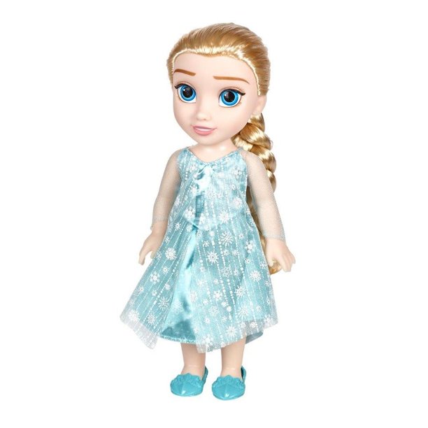 Disney Frozen Elsa Toddler Doll, with Movie Inspired & Outfit, Shoes & Braided Hair Style - Approximately 14" Tall ( Random Style Pick)