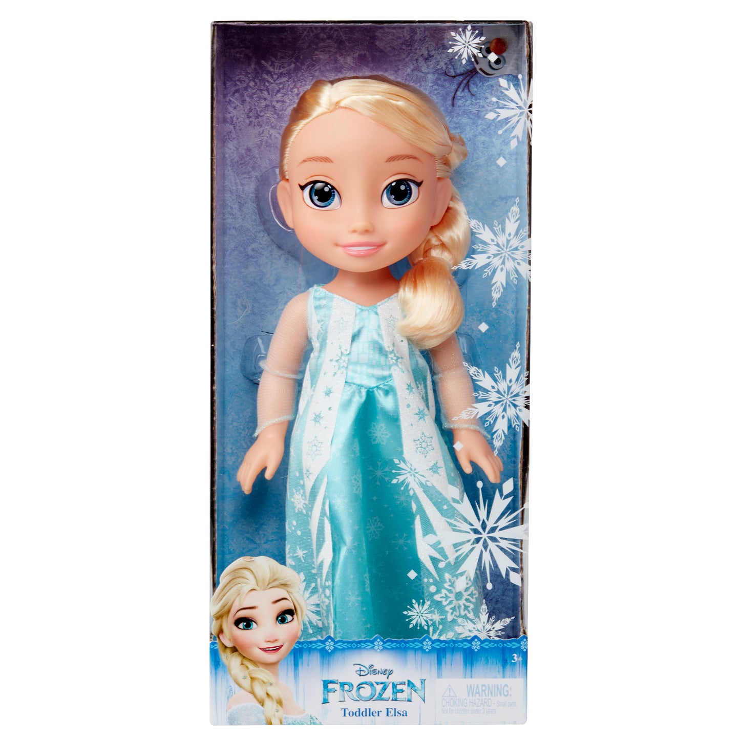 Disney Frozen Elsa Toddler Doll, with Movie Inspired & Outfit, Shoes & Braided Hair Style - Approximately 14" Tall ( Random Style Pick)