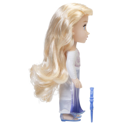 Disney Frozen Snow Queen Elsa Petite Fashion Doll with Comb 6 Inches Tall - Open Gift Box