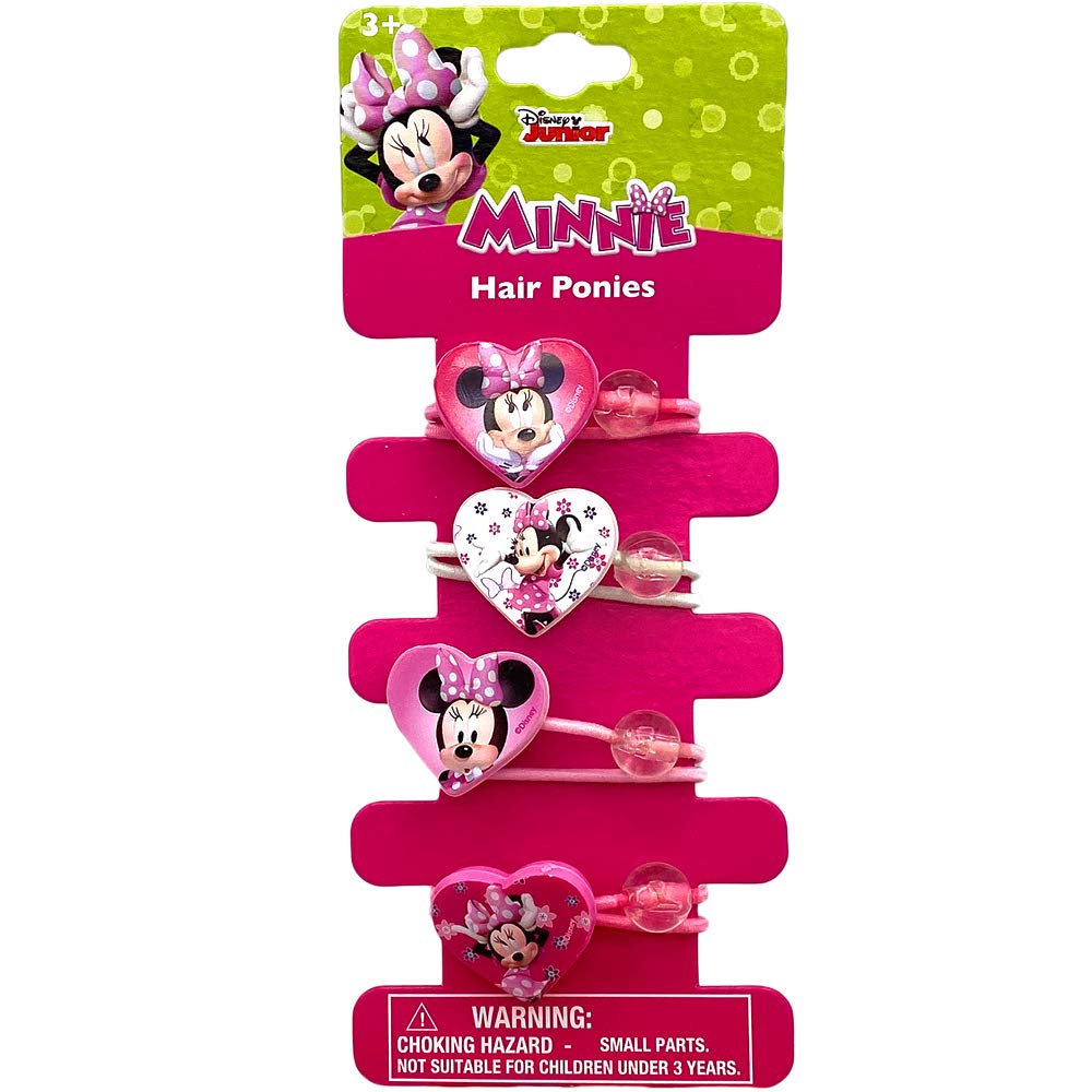 Disney Frozen, Minnie Mouse, LOL Dolls Character Assorted Hair Ponytail Ties with Charms Set