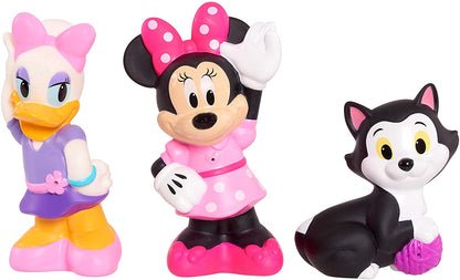 Disney Junior Minnie Mouse 3-Pack Bath Toys, Figures Include Minnie Mouse, Daisy Duck, and Figaro, Amazon Exclusive, by Just Play