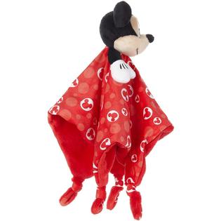 Disney Mickey Mouse Lovey Security Blanket, Navy And Grey -  Great Baby Shower Gift! (Red)