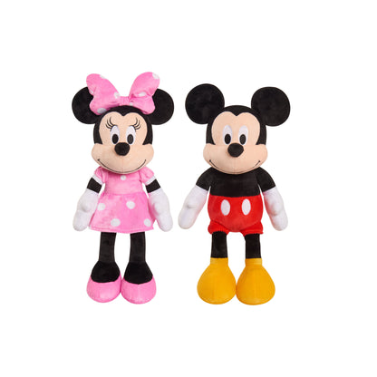 Disney Licensed Minnie or Mickey Mouse Plush 10"