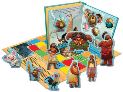Disney Moana Stuck on Stories Board Book - 10 Toy Suction Cups, 10 Pages of Fun!