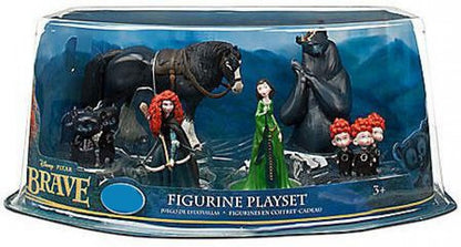Disney Brave Figure Set Brave Toy Bundle - 6 Piece Disney Brave Toys for Kids Boys Girls Featuring Merida, Bears, and More