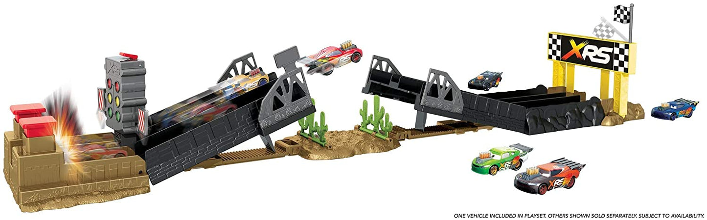 Disney Pixar Cars XRS Drag Racing Playset, Launch cars to race