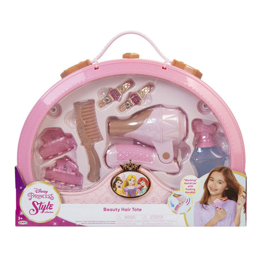 Disney Princess Style Collection Hair Tote Playset - Girls Pretend Play Toy Gift