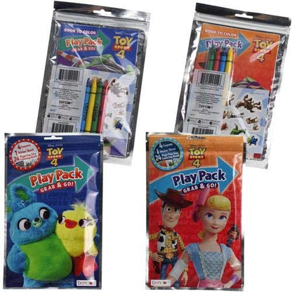 Disney Toy Story 4 Play Pack Grab and Go Activity Kit - Woody & Barbie, Ducky & Bunny (1 Play pack)