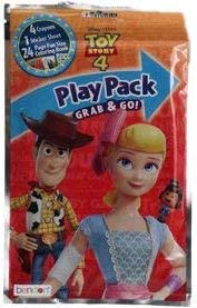 Disney Toy Story 4 Play Pack Grab and Go Activity Kit - Woody & Barbie, Ducky & Bunny (1 Play pack)