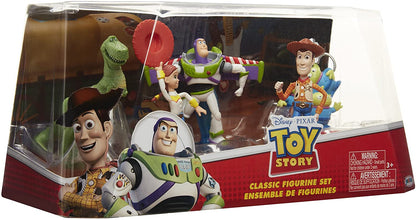 Disney Toy Story Classic 5 Pack Figure Set: Woody, Buzz Light Year, Jessie, Rex, Alien
