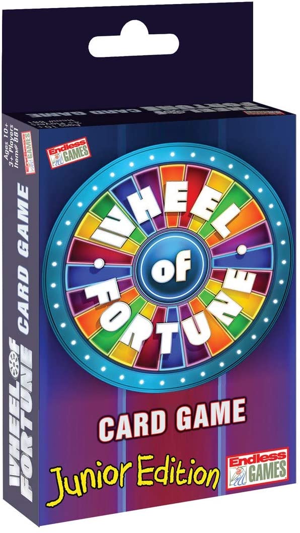 Endless Games Wheel of Fortune Card Game - Junior Edition - Travel Sized Party Game