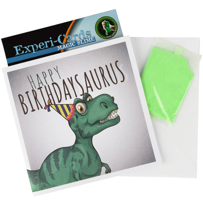 Dinosaur Heebie Jeebies Science Experiment Birthday Cards