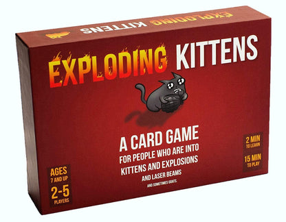Exploding Kittens Original Edition Card Game, Ages 12 & up, 2-5 Players