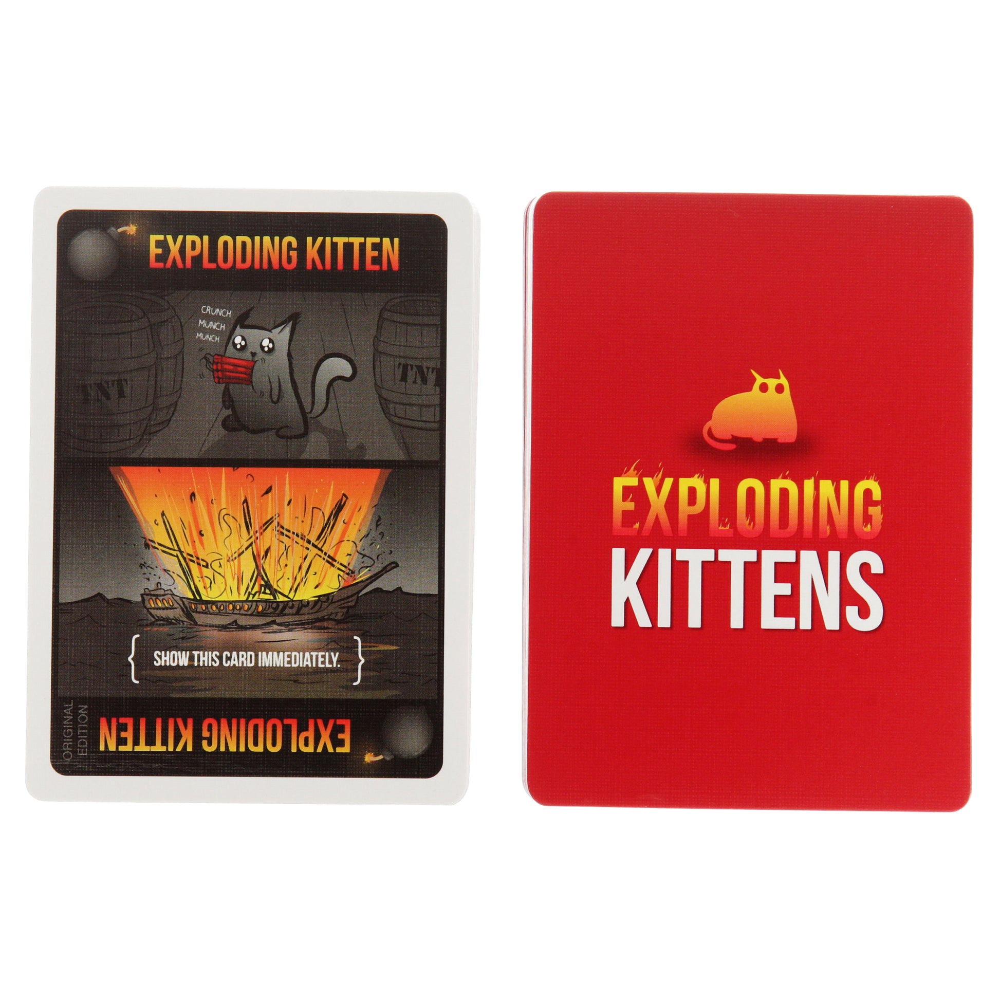 Exploding Kittens Original Edition Card Game, Ages 12 & up, 2-5 Player –
