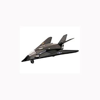 F-117 Nighthawk Stealth Strike Fighter Pull Back Action Metal Diecast Plane, 8 inches