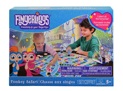 Fingerlings Monkey Safari Board Game Included 4 Fingerling Characters, 20 Banana Tokens, 1 Spinner