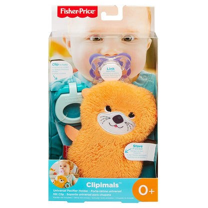 Fisher Price Clipimals Universal Pacifier Holders Assorted: Sloth, Llama, Otter