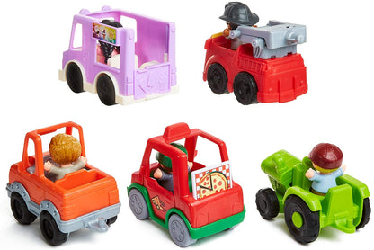 Fisher-Price Little People Around the Neighborhood Vehicle Pack, Push-along Vehicles and Figures, Toddlers Toy - Assortment