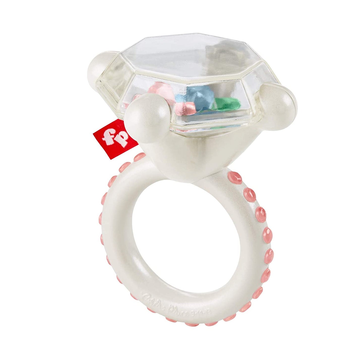 Fisher-Price Rock ‘n Rattle Teether Ring, Baby Rattle and Teething Toy