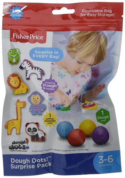 Fisher-Price Surprise Modeling Dough, Includes one (1), 1.9oz dough dot and one (1) cutter