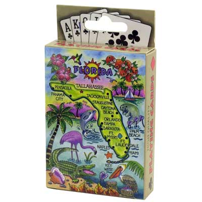 Florida Cities Collectible Souvenir Playing Cards -Great Gift For Florida Fans