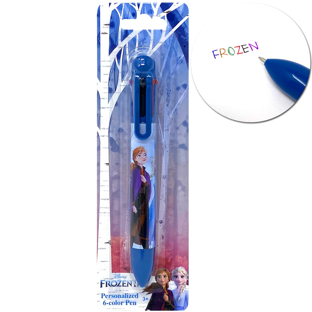 Disney Frozen Personalized 6 Colored Pen for Office School Supplies Students Children Gift