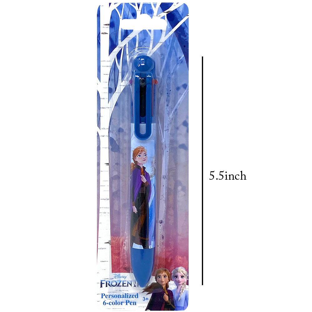 Disney Frozen Personalized 6 Colored Pen for Office School Supplies Students Children Gift
