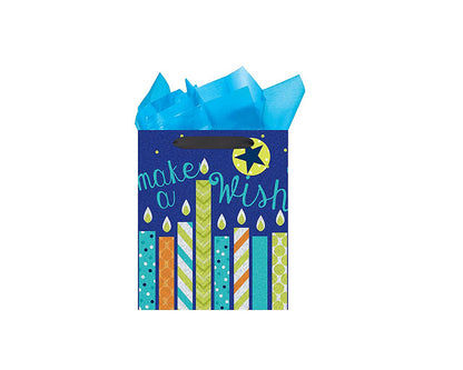Tri-Glitter Large Adult Birthday Bag - Happy birthday To You, Party Time, Wish big, Make A Wish